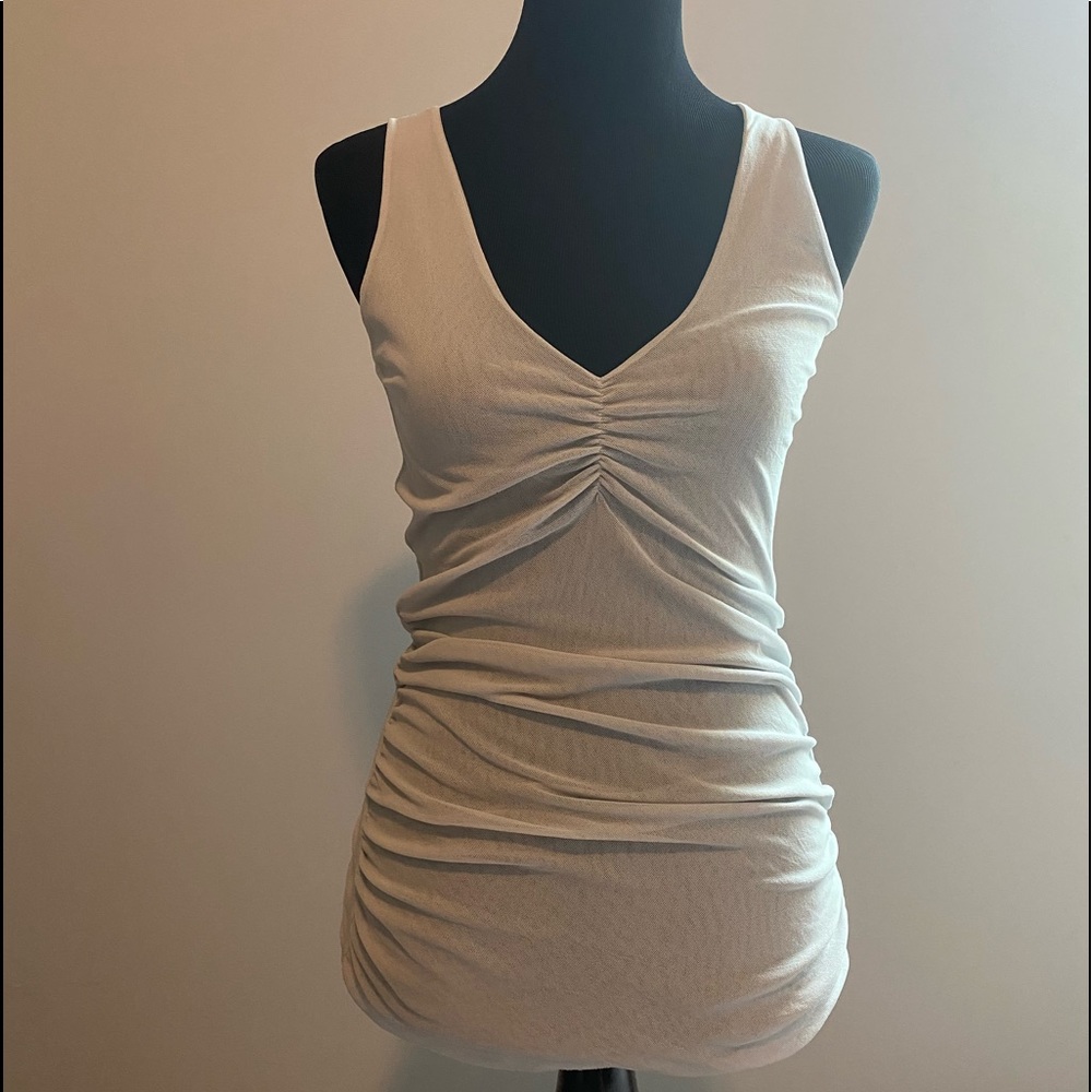 Chiffon tank top Grey